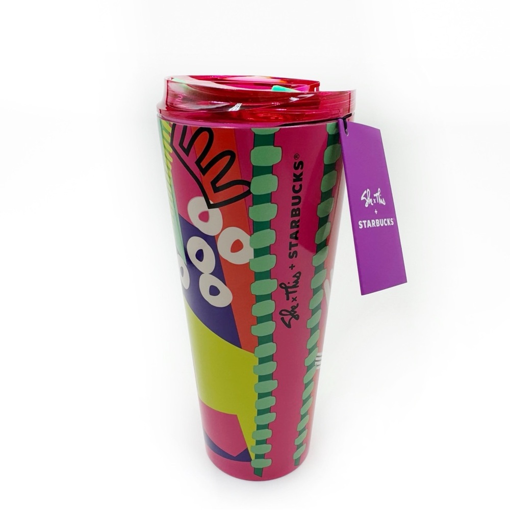 Starbucks She x This Travel Stainless Steel Tumbler Cup 16 fl oz Colorful Gift